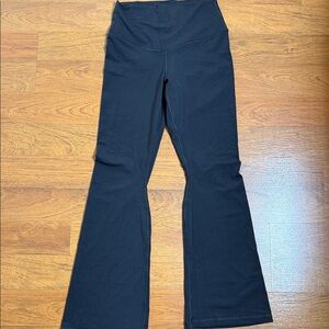 Aerie Black Flared Leggings large short